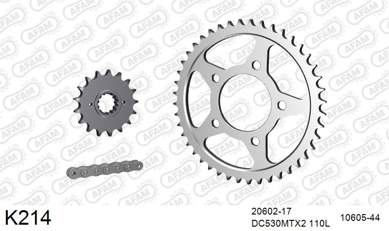 530MTX3 110L PLS (RIVET) & SPROCKETS foto 2
