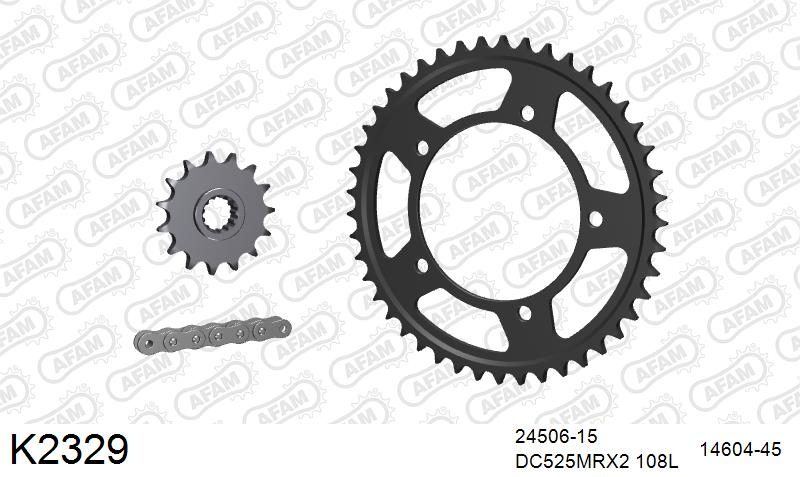 525MTX3 108L PLS (RIVET) & SPROCKETS foto 2