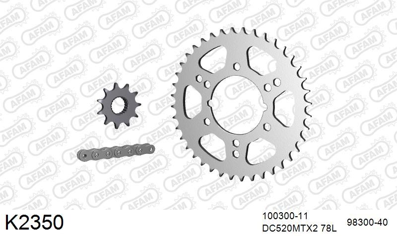 520MTX3 78 PLS (RIVET) & SPROCKETS foto 2