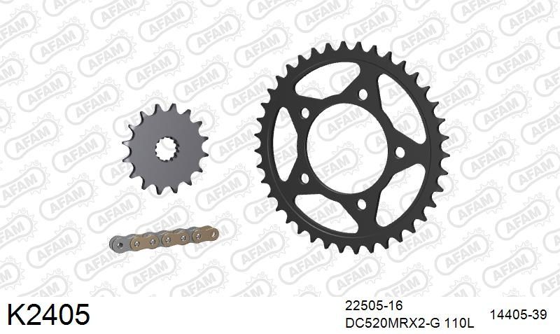 520MTX3 110 PLS (RIVET) & SPROCKETS foto 2