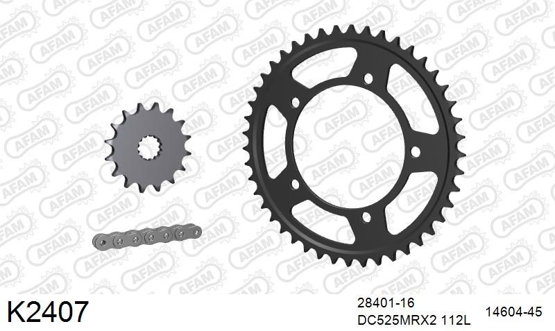 525MTX3 112L PLS (RIVET) & SPROCKETS foto 2