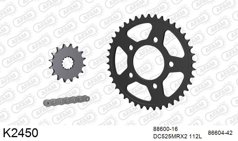 525MTX3 112L PLS (RIVET) & SPROCKETS foto 2