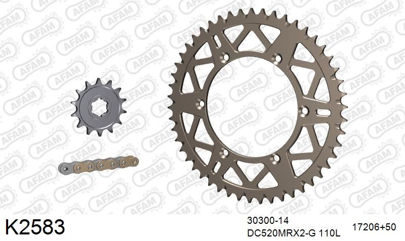 520MTX3 110 PLS (RIVET) & SPROCKETS foto 2