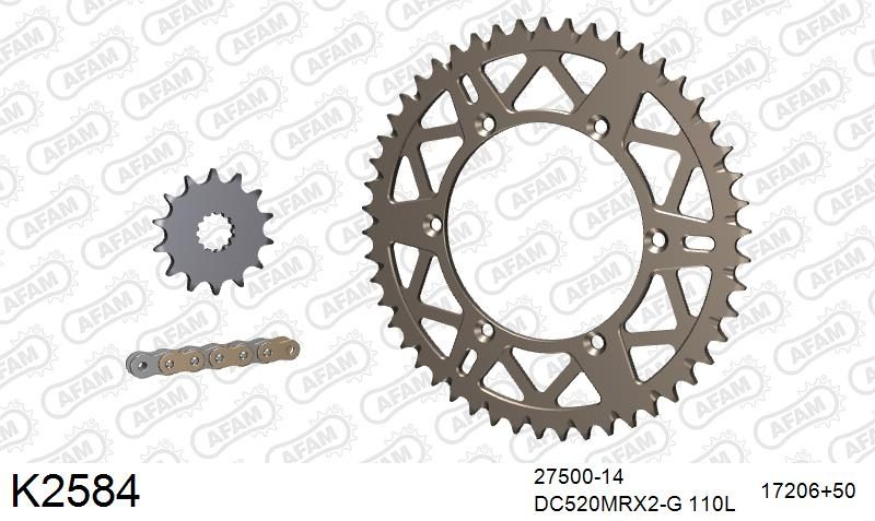 520MTX3 110 PLS (RIVET) & SPROCKETS foto 2
