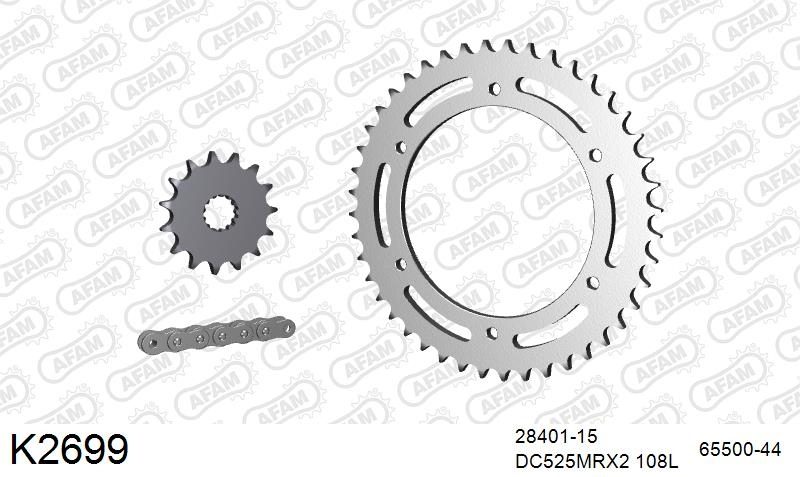 525MTX3 108L PLS (RIVET) & SPROCKETS foto 2