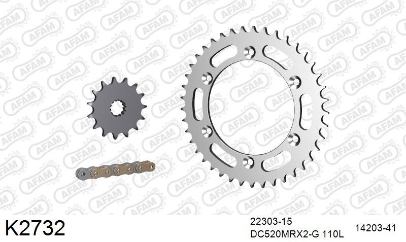 520MTX3 112 PLS (RIVET) & SPROCKETS foto 2