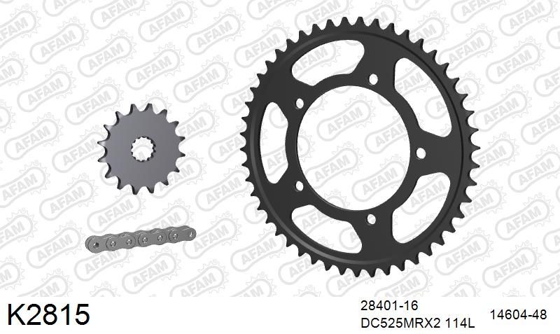 525MTX3 114L PLS (RIVET) & SPROCKETS foto 2