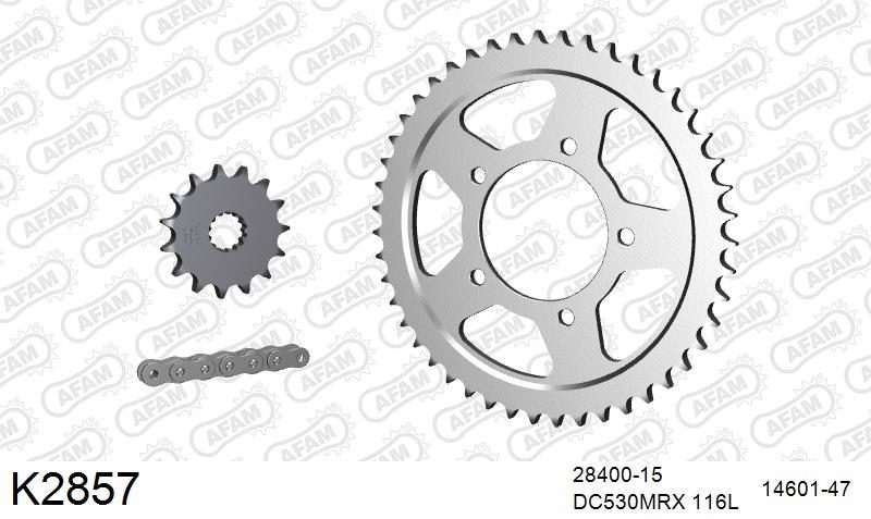 530MTX3 116L PLS (RIVET) & SPROCKETS foto 2