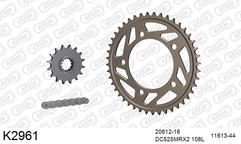 525MTX3 108L PLS (RIVET) & SPROCKETS foto 2