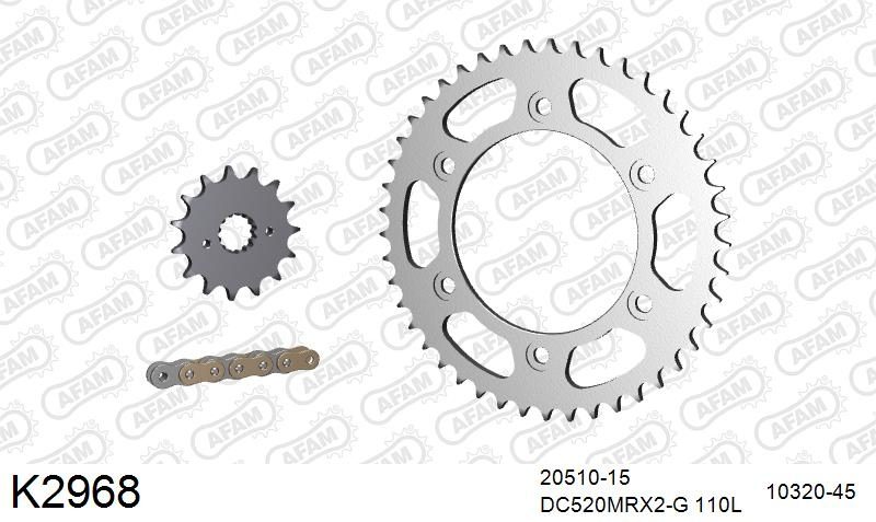 520MTX3 110 PLS (RIVET) & SPROCKETS foto 2