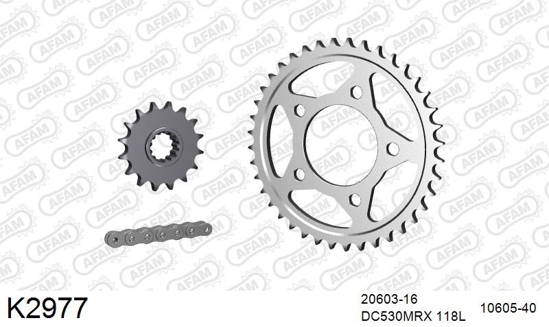 530MTX3 118L PLS (RIVET) & SPROCKETS foto 2