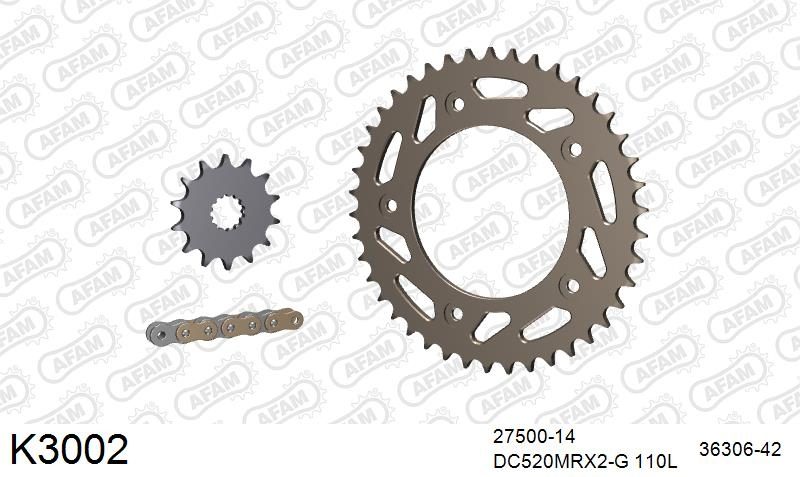 520MTX3 110 PLS (RIVET) & SPROCKETS foto 2