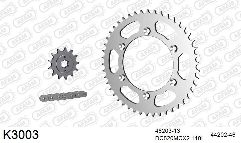 520MTX3 110 PLS (RIVET) & SPROCKETS foto 2