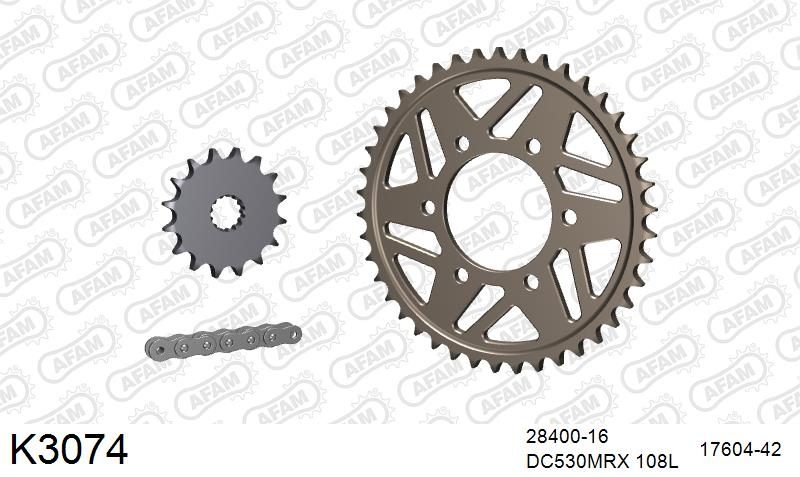 530MTX3 108L PLS (RIVET) & SPROCKETS foto 2
