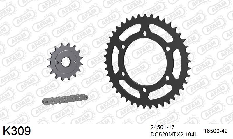 520MTX3 104 PLS (RIVET) & SPROCKETS foto 2