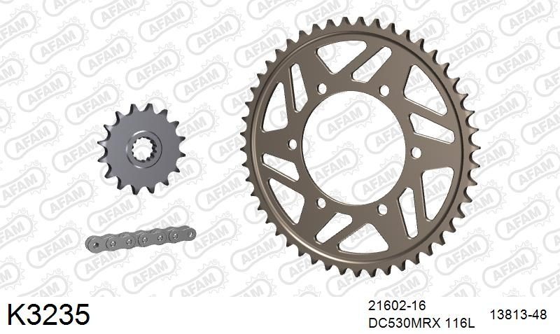 530MTX3 116L PLS (RIVET) & SPROCKETS foto 2