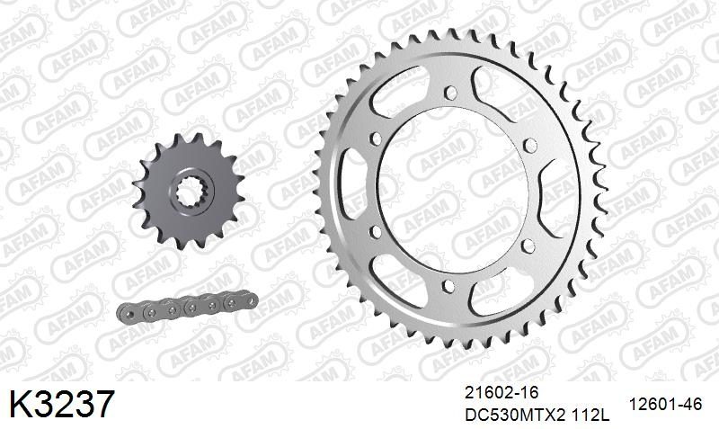 530MTX3 112L PLS (RIVET) & SPROCKETS foto 2