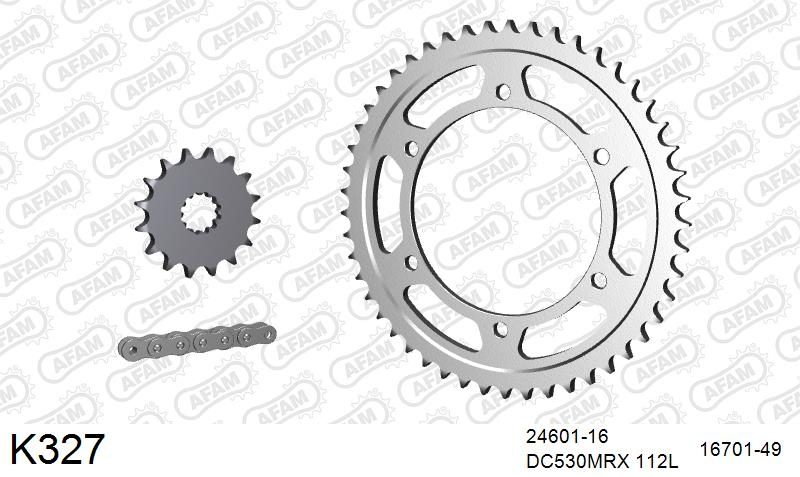530MTX3 112L PLS (RIVET) & SPROCKETS foto 2