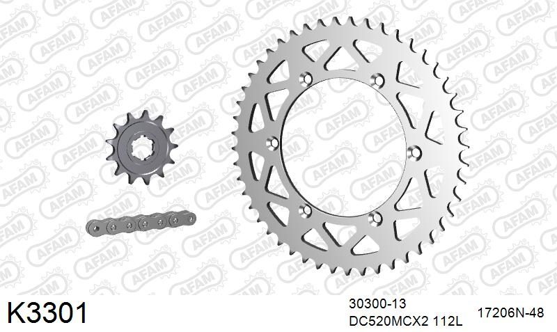 520MTX3 112 PLS (RIVET) & SPROCKETS foto 2