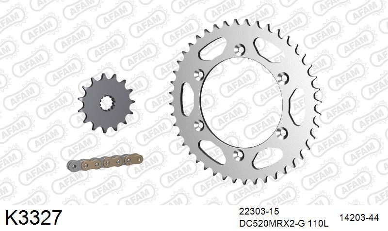 520MTX3 110 PLS (RIVET) & SPROCKETS foto 2