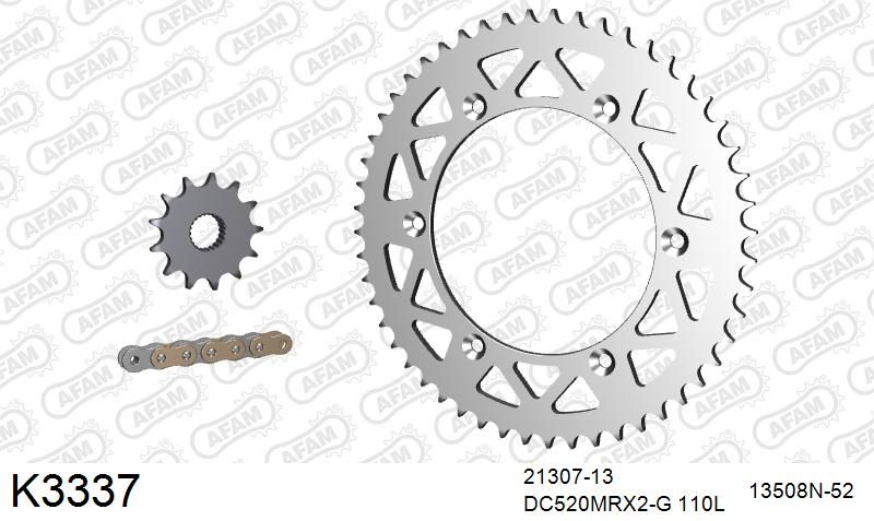 520MTX3 110 PLS (RIVET) & SPROCKETS foto 2