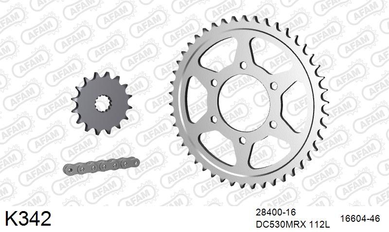 530MTX3 112L PLS (RIVET) & SPROCKETS foto 2