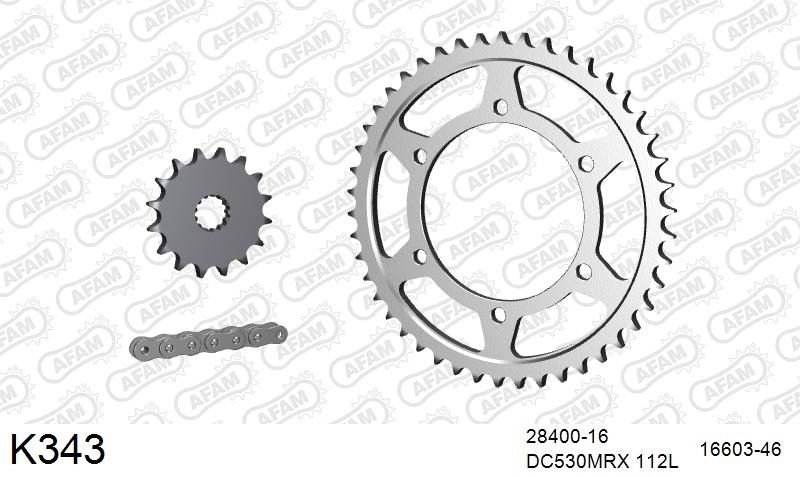 530MTX3 112L PLS (RIVET) & SPROCKETS foto 2