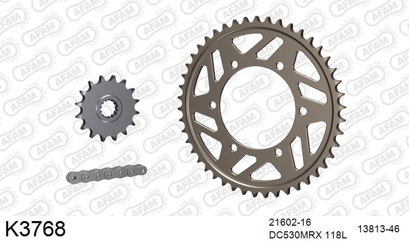 530MTX3 118L PLS (RIVET) & SPROCKETS foto 2
