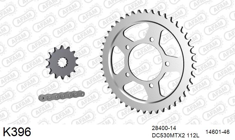 530MTX3 112L PLS (RIVET) & SPROCKETS foto 2