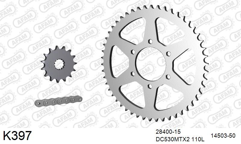 530MTX3 110L PLS (RIVET) & SPROCKETS foto 2