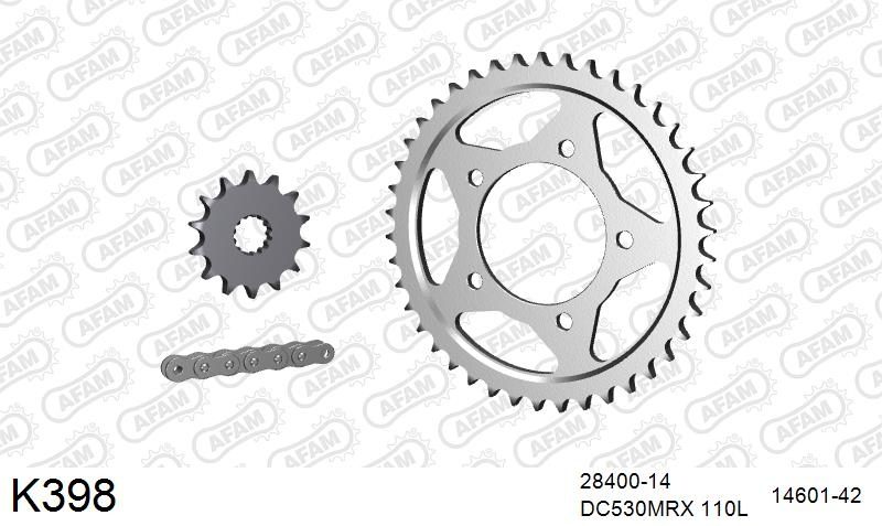 530MTX3 110L PLS (RIVET) & SPROCKETS foto 2