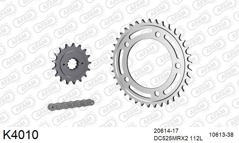 525MTX3 112L PLS (RIVET) & SPROCKETS foto 2
