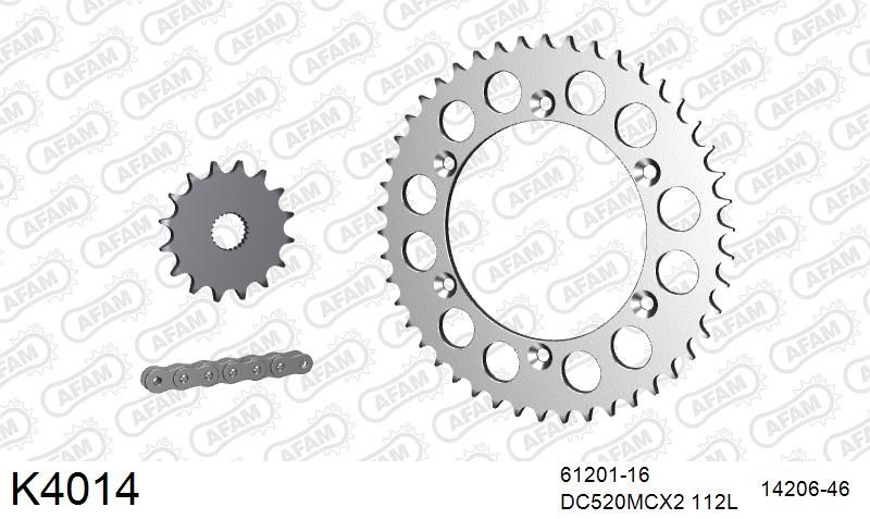 520MTX3 112 PLS (RIVET) & SPROCKETS foto 2