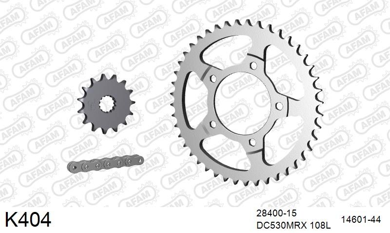530MTX3 108L PLS (RIVET) & SPROCKETS foto 2