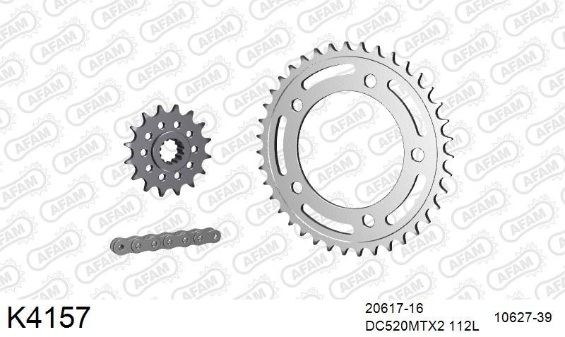 520MTX3 112 PLS (RIVET) & SPROCKETS foto 2