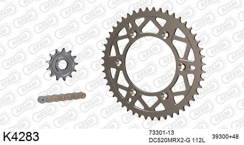 520MTX3 112 PLS (RIVET) & SPROCKETS foto 2