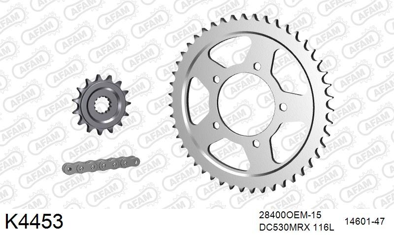 530MTX3 116L PLS (RIVET) & SPROCKETS foto 2