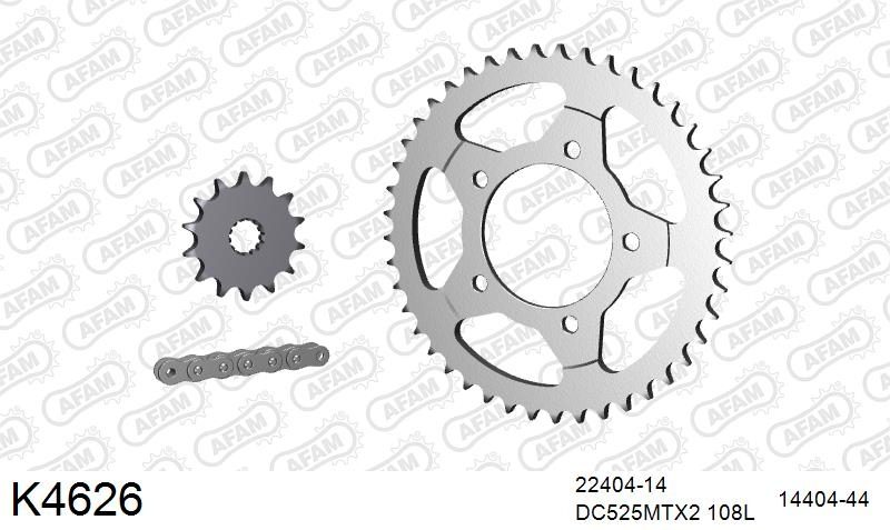 525MTX3 108L PLS (RIVET) & SPROCKETS foto 2