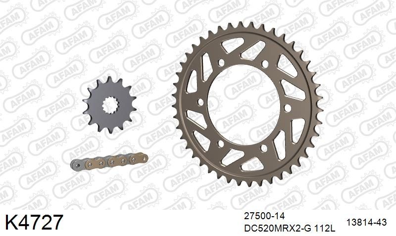 520MTX3 112 PLS (RIVET) & SPROCKETS foto 2