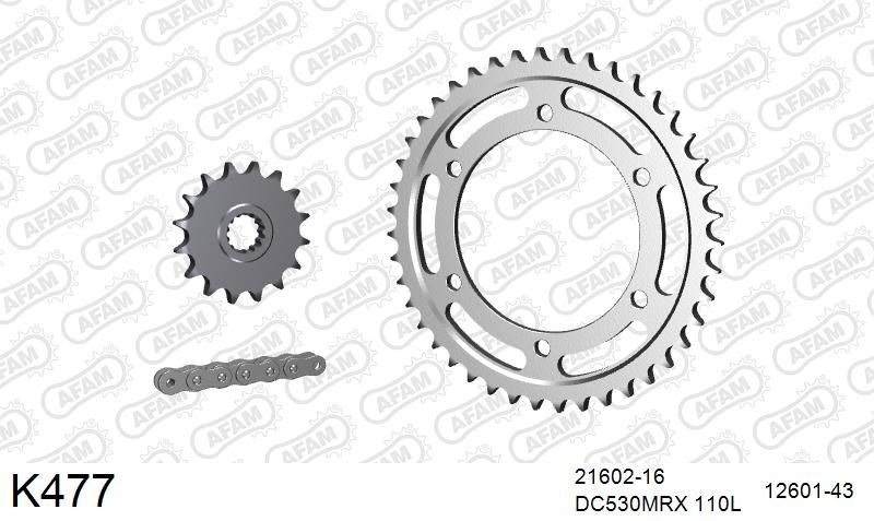 530MTX3 110L PLS (RIVET) & SPROCKETS foto 2