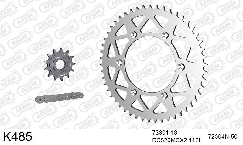 520MTX3 112 PLS (RIVET) & SPROCKETS foto 2
