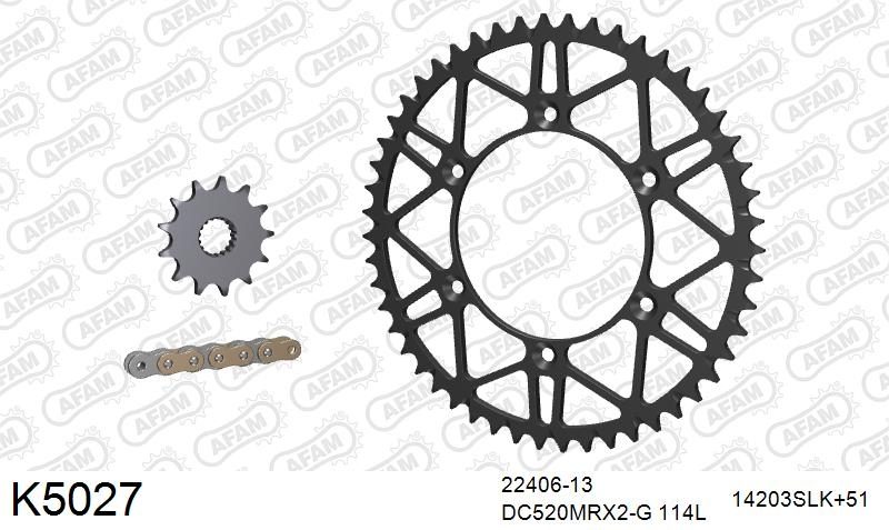 520MTX3 114 PLS (RIVET) & SPROCKETS foto 2