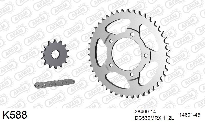 530MTX3 112L PLS (RIVET) & SPROCKETS foto 2