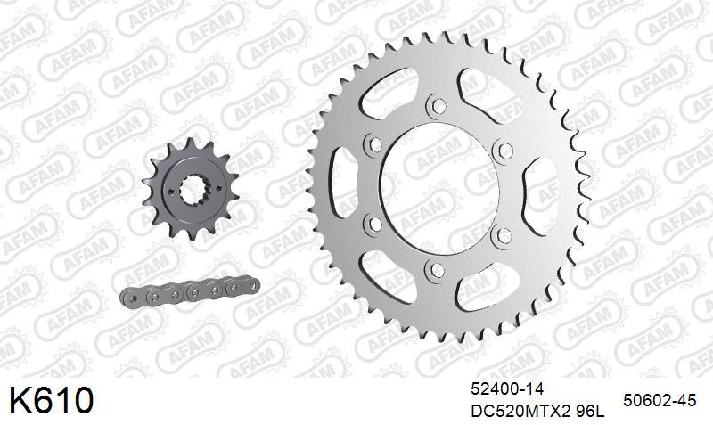 520MTX3 96 PLS (RIVET) & SPROCKETS foto 2
