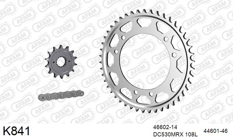 530MTX3 108L PLS (RIVET) & SPROCKETS foto 2