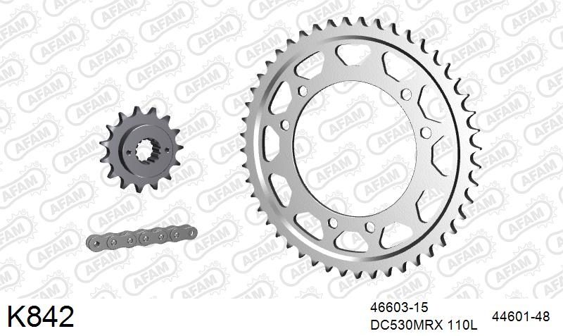 530MTX3 110L PLS (RIVET) & SPROCKETS foto 2