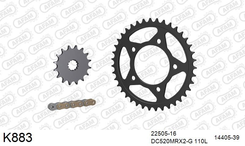 520MTX3 110 PLS (RIVET) & SPROCKETS foto 2