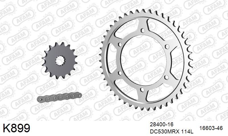 530MTX3 114L PLS (RIVET) & SPROCKETS foto 2