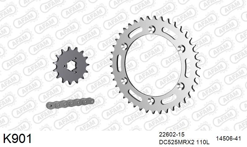 525MTX3 110L PLS (RIVET) & SPROCKETS foto 2
