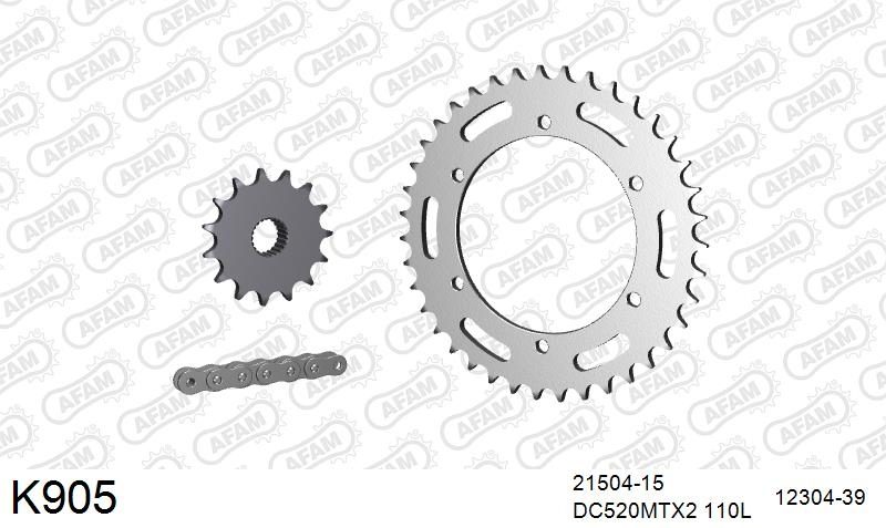 520MTX3 110 PLS (RIVET) & SPROCKETS foto 2